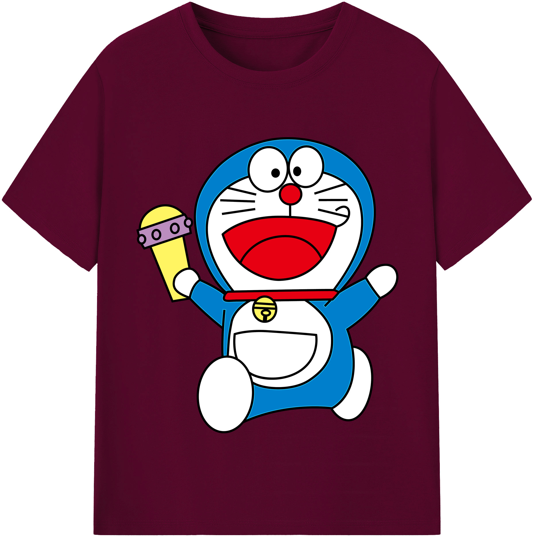 （画像用） ドラえもん Doraemon レディースカジュアルプリントTシャツ（綿100％）